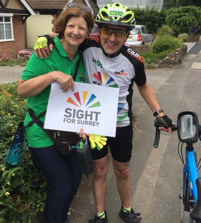 Jane Vincent and Chris Ride London 100